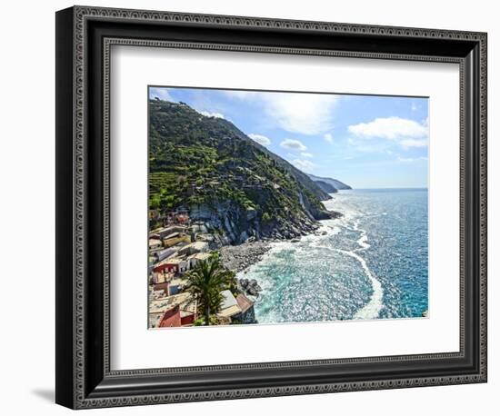 Cinque Terre Coast Line-Markus Bleichner-Framed Art Print