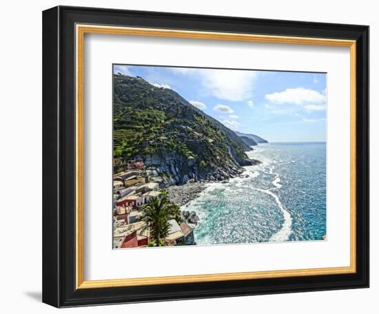 Cinque Terre Coast Line-Markus Bleichner-Framed Art Print