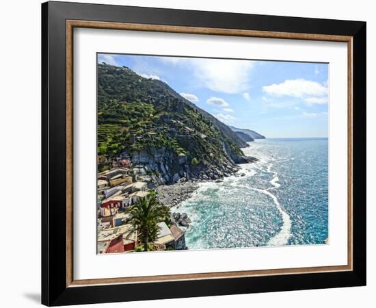 Cinque Terre Coast Line-Markus Bleichner-Framed Art Print