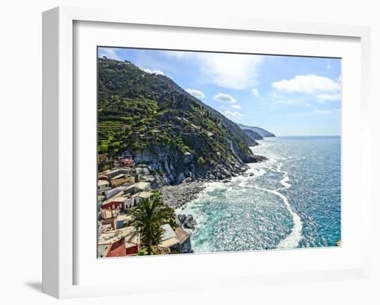 Cinque Terre Coast Line-Markus Bleichner-Framed Art Print