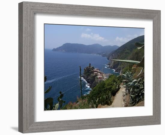 Cinque Terre Italy Vernazza-Marilyn Dunlap-Framed Art Print