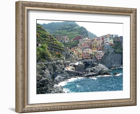 Cinque Terre Manarola-Marilyn Dunlap-Framed Art Print