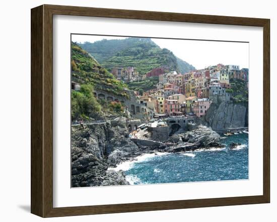 Cinque Terre Manarola-Marilyn Dunlap-Framed Art Print