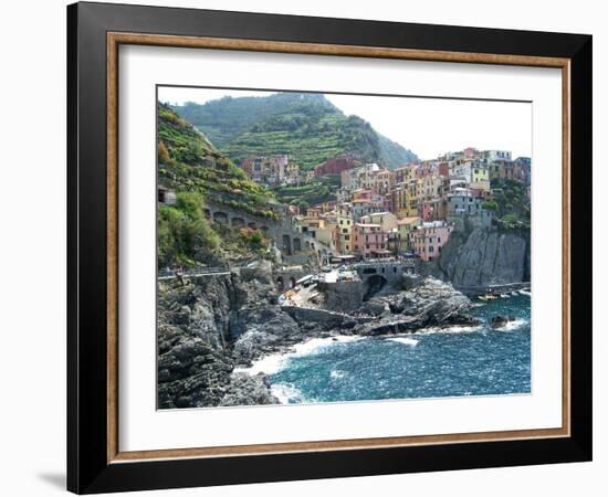 Cinque Terre Manarola-Marilyn Dunlap-Framed Art Print