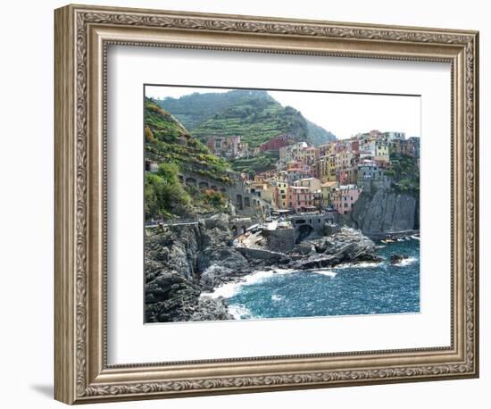 Cinque Terre Manarola-Marilyn Dunlap-Framed Art Print