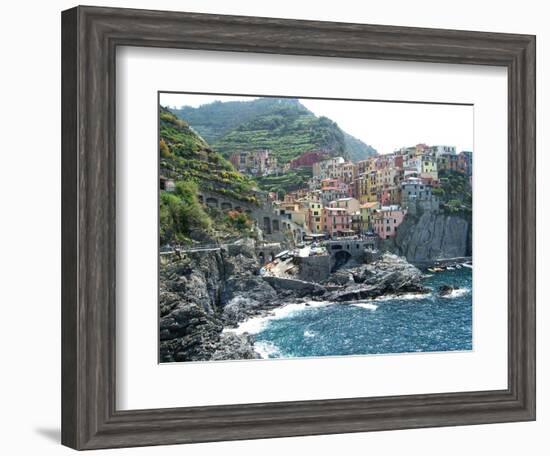 Cinque Terre Manarola-Marilyn Dunlap-Framed Art Print