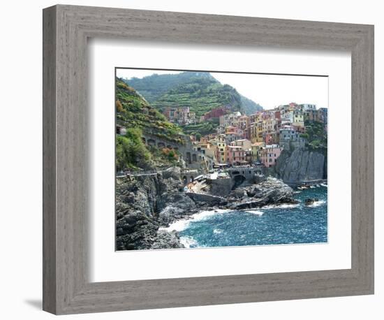 Cinque Terre Manarola-Marilyn Dunlap-Framed Art Print