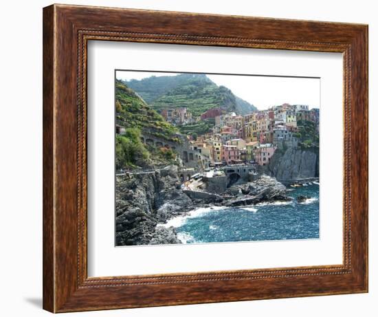 Cinque Terre Manarola-Marilyn Dunlap-Framed Art Print