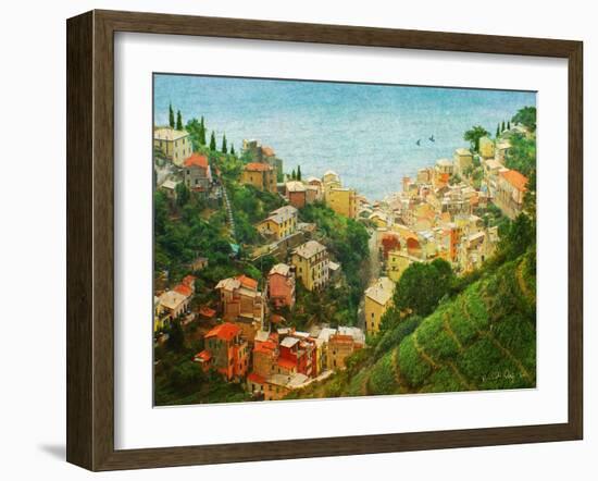 Cinque Terre-Chris Vest-Framed Art Print