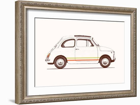 Cinquecento, 2023 (Pencil and Digital)-Florent Bodart-Framed Giclee Print