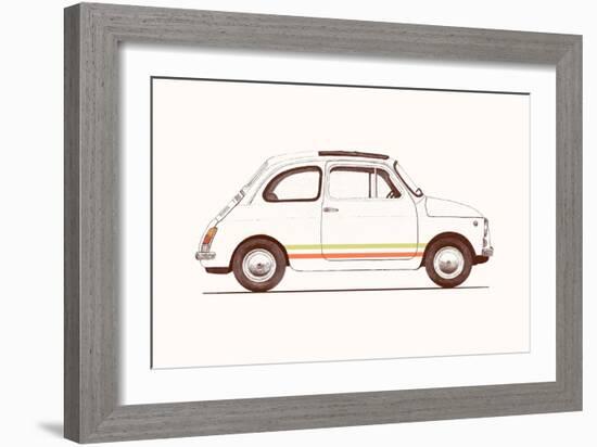 Cinquecento, 2023 (Pencil and Digital)-Florent Bodart-Framed Giclee Print