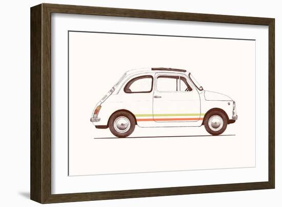 Cinquecento, 2023 (Pencil and Digital)-Florent Bodart-Framed Giclee Print