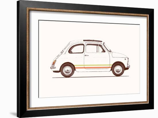 Cinquecento, 2023 (Pencil and Digital)-Florent Bodart-Framed Giclee Print