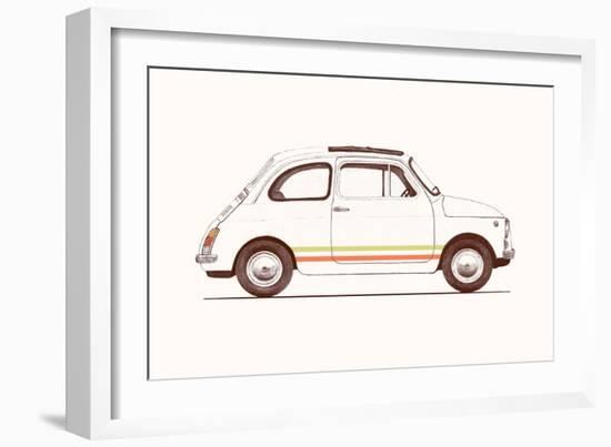 Cinquecento, 2023 (Pencil and Digital)-Florent Bodart-Framed Giclee Print