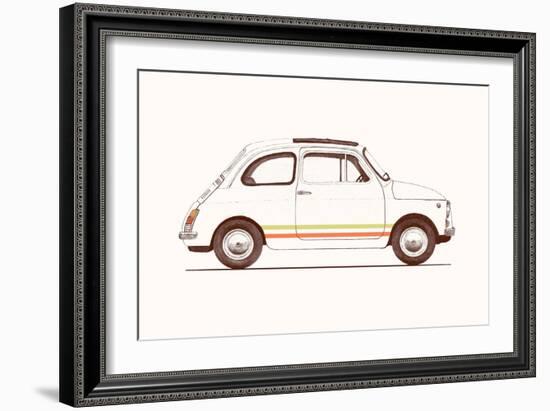 Cinquecento, 2023 (Pencil and Digital)-Florent Bodart-Framed Giclee Print