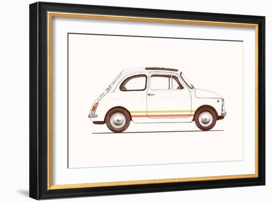 Cinquecento, 2023 (Pencil and Digital)-Florent Bodart-Framed Giclee Print