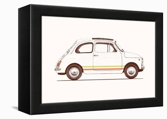 Cinquecento, 2023 (Pencil and Digital)-Florent Bodart-Framed Premier Image Canvas