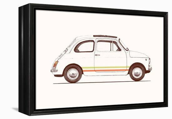 Cinquecento, 2023 (Pencil and Digital)-Florent Bodart-Framed Premier Image Canvas