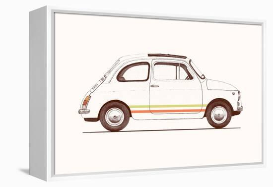 Cinquecento, 2023 (Pencil and Digital)-Florent Bodart-Framed Premier Image Canvas