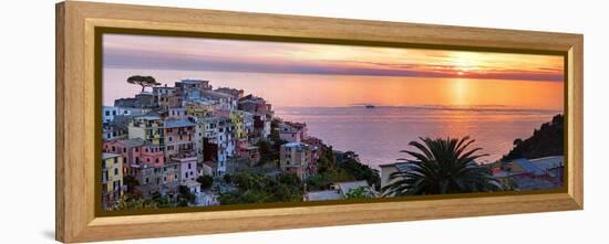 Cinqueterra Sunset-Steven Boone-Framed Premier Image Canvas