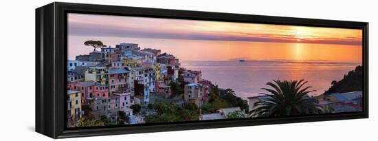 Cinqueterra Sunset-Steven Boone-Framed Premier Image Canvas