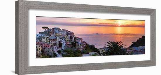 Cinqueterra Sunset-Steven Boone-Framed Photographic Print