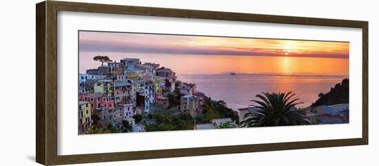 Cinqueterra Sunset-Steven Boone-Framed Photographic Print