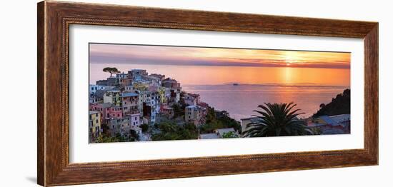 Cinqueterra Sunset-Steven Boone-Framed Photographic Print