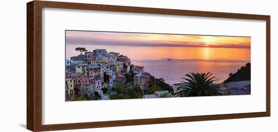 Cinqueterra Sunset-Steven Boone-Framed Photographic Print