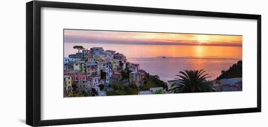 Cinqueterra Sunset-Steven Boone-Framed Photographic Print