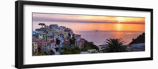 Cinqueterra Sunset-Steven Boone-Framed Photographic Print