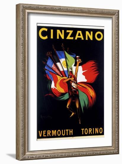 Cinzano Vermouth Torino-null-Framed Giclee Print