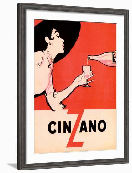 Cinzano-Unknown Unknown-Framed Art Print