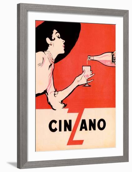 Cinzano-Unknown Unknown-Framed Art Print