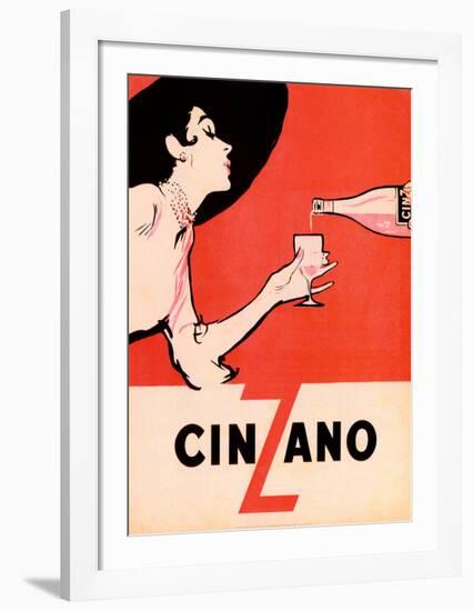 Cinzano-Unknown Unknown-Framed Art Print