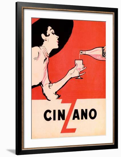 Cinzano-Unknown Unknown-Framed Art Print