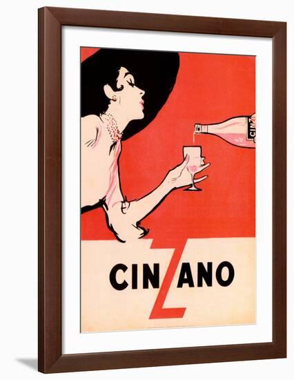 Cinzano-Unknown Unknown-Framed Art Print