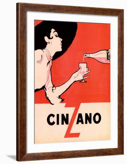 Cinzano-Unknown Unknown-Framed Art Print
