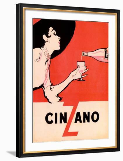 Cinzano-Unknown Unknown-Framed Art Print