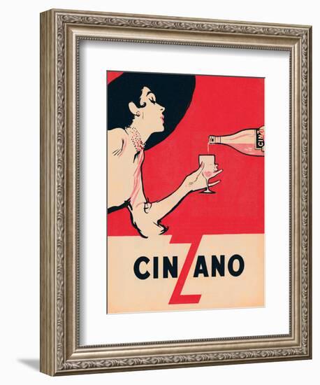 Cinzano--Framed Art Print