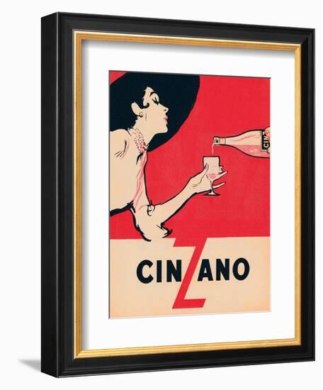 Cinzano--Framed Art Print