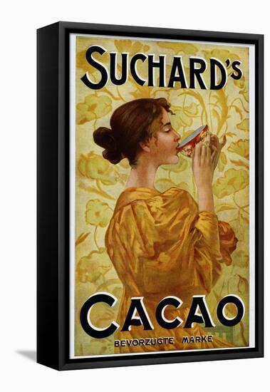 Circa 1905 Belgian Poster for Suchard's Cacao-null-Framed Premier Image Canvas