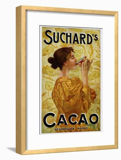 Circa 1905 Belgian Poster for Suchard's Cacao-null-Framed Giclee Print