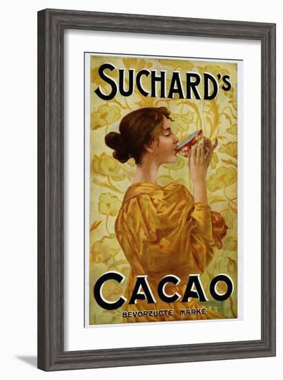 Circa 1905 Belgian Poster for Suchard's Cacao-null-Framed Giclee Print