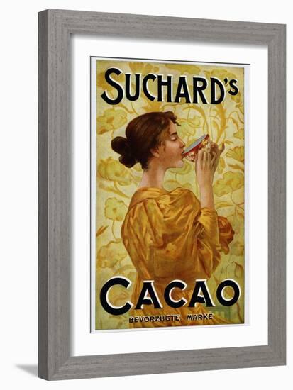 Circa 1905 Belgian Poster for Suchard's Cacao-null-Framed Giclee Print