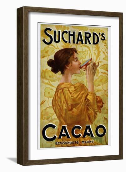 Circa 1905 Belgian Poster for Suchard's Cacao-null-Framed Giclee Print