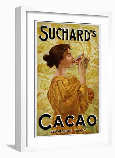 Circa 1905 Belgian Poster for Suchard's Cacao-null-Framed Giclee Print