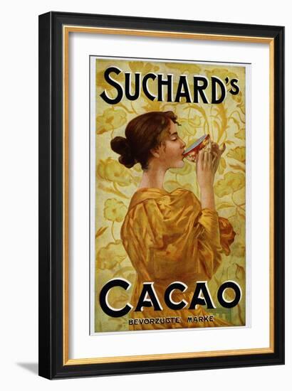 Circa 1905 Belgian Poster for Suchard's Cacao-null-Framed Giclee Print