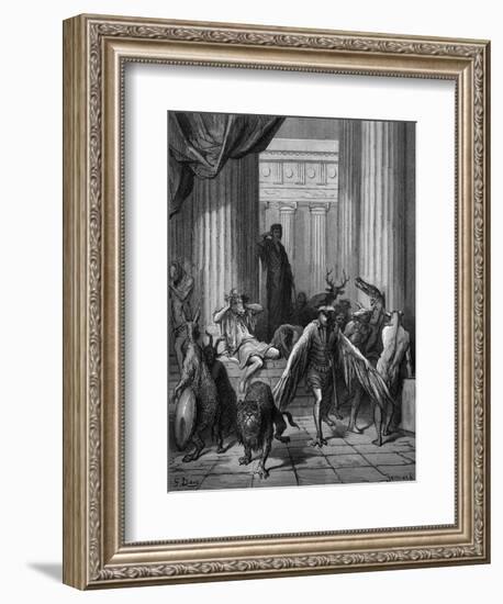 Circa Turning Men into Beasts-Gustave Doré-Framed Photographic Print