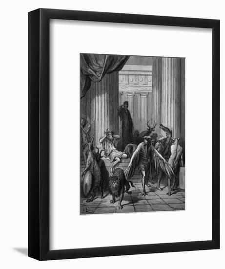 Circa Turning Men into Beasts-Gustave Doré-Framed Photographic Print